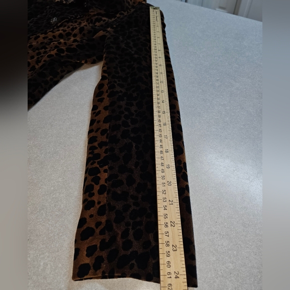Rafaella Velvet Leopard Teddy Jacket, Size 10 - Picture 8 of 11
